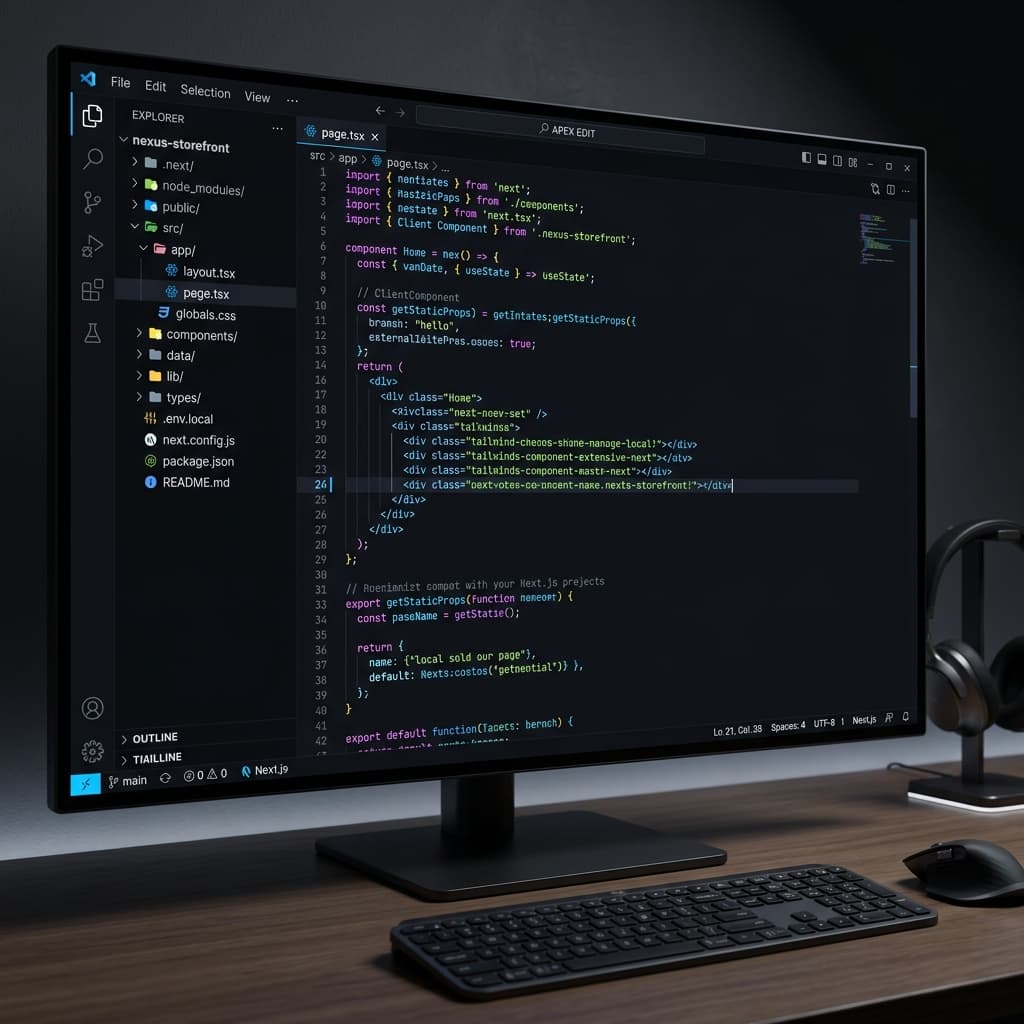 Code Editor Mockup